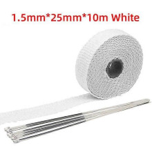 5/10/15/20M Rol Glasvezel Hitteschild Uitlaatkap Thermische Isolatietape Thermische Bescherming + 4