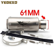 Εξάτμιση μοτοσικλέτας Escape 51MM 61MM από ανοξείδωτο ατσάλι γ