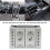 Car Seat Heating Button Switch Silver BS7T19K314AB ABS Replacement for Ford Galaxy 9