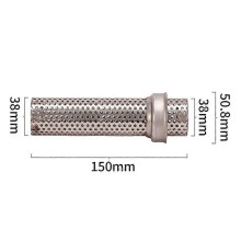 Universele 50,8 mm 60 mm motorfietsuitlaat met metalen katalysator DB Killer-demper Baffle-demper Geschikt