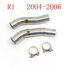R1 Motorfiets Midden Link Pijp Roestvrijstalen Motorfiets Onderdelen Slip-on Uitlaat YZF R1 2004-06