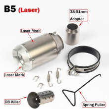 51/60MM Inlopp Universal Motorcykel Avgasdämpare Fördämpare med DB Killer för Z900 Z1000 fz1R1 R6