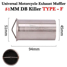 60mm 51mm DB Killer Universal Motorcykel Yoshimura Avgasljuddämpare Ljuddämpare Moto Escape
