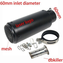 51mm/60mm motorcykelavgasrör med DB Killer motorcykelavgasrörsljuddämpare för MT07 R15 Z900 MT09