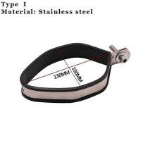 Motorcykel 60,5 mm avgasrör 51 mm ljuddämpare universal fast kolfiberhjulklämma monterad
