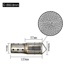 Alconstar Motorcykel Avgasrör Katalysator Ljuddämpare Ljud DB Killer För 51mm 60mm AK AR SC GP HP