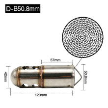 Alconstar Motorcykel Avgasrör Katalysator Ljuddämpare Ljud DB Killer För 51mm 60mm AK AR SC GP HP