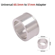 Universellt 38-51MM Motorcykelavgasrör 60mm till 51mm Motocross Adapter Reducer Ljuddämpare Kontakt