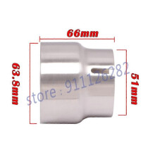 Universell motorcykelavgasrörsadapter Escape 52mm 54mm 56mm 58mm 62mm 64 till 51mm röranslutning