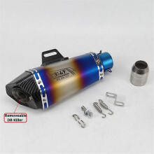 51mm Inlopp Universal Motorcykel För Yoshimura Avgasdämpare FZ1 R6 R15 R3 ZX6R ZX10 Z900 1000 CBR1000