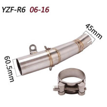 Moottoripyörän pakoputki YAMAHA YZF R6 Mid Pipe ruostumattomasta teräksestä valmistettu pakoputki 98-15