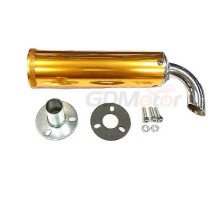 60x200mm Universal Metal 22mm Motorcycle Racing pakoputken äänenvaimennin 2-tahti ~16462