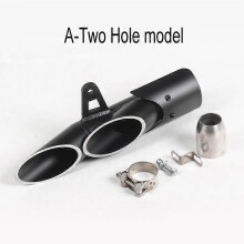 Acrapovich Carbon Fiber -moottoripyörän pakokaasun äänenvaimennin Dual Down Slip-On Exhaust Escape Moto