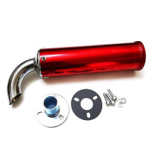 22MM Universal Metalldämpare Racing Avgasrör 60x20 0MM Ljuddämpare 2-takts Motorcykel Avgasrör
