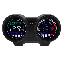 2022 Ny Digital Dashboard Hastighetsmätare LED RPM-mätare Hastighetsindikator Motorcykel Brasilien För