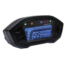 Nieuwe universele digitale LCD-snelheidsmeter voor motorfietsen met 13.000 tpm en achtergrondverlichting
