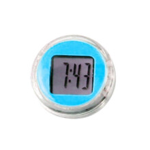 Waterproof Mini Motorcycle Bike Sticky Digital Display Clock Watch Office Decoration Motorcycle Accessories~24351