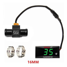 KOSO Motorcykel Vattentemperatur Minimätare för CB500X XMAX250 300 NMAX CB 400 Sensor Vattentemperaturadapter