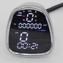 2022 Motorcykel Hastighetsmätare LCD Digital Elektronik för Honda C70 LED Justerbar ~ 24680