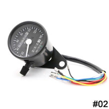 Retro Motorfiets LED Achtergrondverlichting Dubbele Kilometerteller 0-140 km/u Snelheidsmeter Vintage