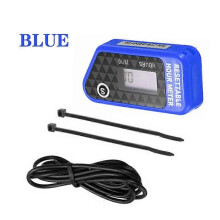 Contatore orologio LCD impermeabile nero/rosso per promemoria di manutenzione di motociclette/ATV/barche