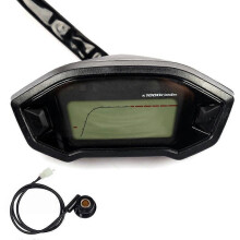 Tachimetro digitale LCD per moto da 12 V per Honda Grom 125 MSX125 contachilometri impermeabile Velocimetro