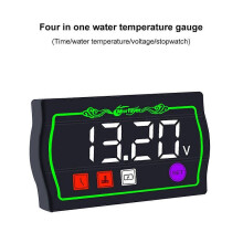 5 i 1 universell motorcykel digital hastighetsmätare timmätare vattentät led motorcykel termometer voltimeter