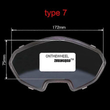 Motorfiets snelheidsmeter toerenteller dashboard instrument glas plastic lens afdekking voor scooter