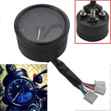8-18V Universele Motorfiets LCD Digitale Kilometerteller Toerenteller Snelheidsmeter Multifunctioneel