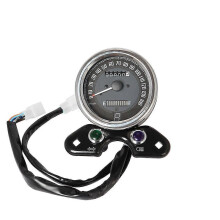 Odómetro para motocicleta con interfaz digital LCD, indicador de combustible, velocímetro y cargador