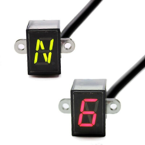Nuoxintr 6 ταχυτήτων μαύρο Universal μοτοσικλέτας με ψηφιακή οθ