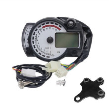 KOSO RX2N Contagiri Contachilometri Digitale LCD per Motocicletta Tachimetro Regolabile Max 299KM/H