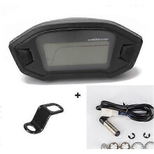 Velocímetro digital LCD universal para motocicleta, 13000 rpm, retroiluminación para vehículos de 2