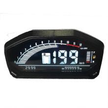 Contagiri digitale universale LCD regolabile per moto, contachilometri, tachimetro, contachilometri