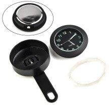 1 orologio da polso per moto ATV, manubrio in alluminio, impermeabile, nero, 6 mm, leva freno universale