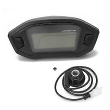 Velocímetro digital LCD universal para motocicleta, 13000 rpm, retroiluminación para vehículos de 2