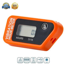 Contador de horas inalámbrico LCD impermeable con vibración para motocross, motor, barco, scooter, motocicleta,