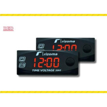 Motorfietsmodificatie Voltmeter Schema Thermometer 12V Drie-in-één Extern display Elektronisch