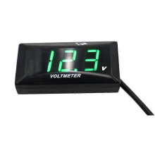 Universell digital voltmeterpanel, 12-150V, med LED-display för motorcykel, båt, voltmeter, testare,
