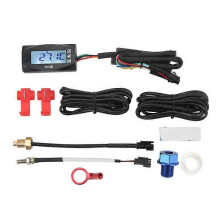 Digitale display motorfiets 4 in 1 thermometer display motortemperatuur olie timing meter met 14mm