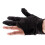 Gants de billard à trois doigts 0,4 oz taille unique noir 12