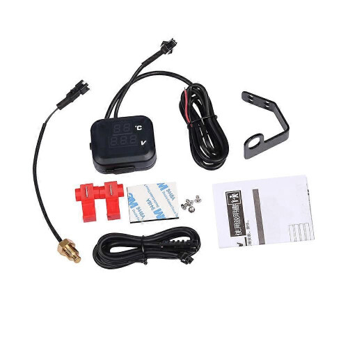 Voor PCX NMAX Motorfiets Universele Multifunctionele Waterthermometer Voltmeter USB Opladen Drie in