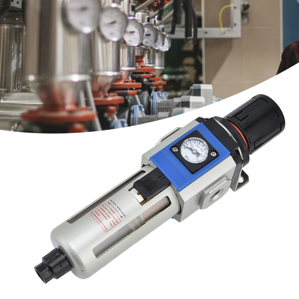 Air Compressor Flow Filter Pressure Regulator Water Oil Separator With Gauge Accessorygfr300-08 9441321796103