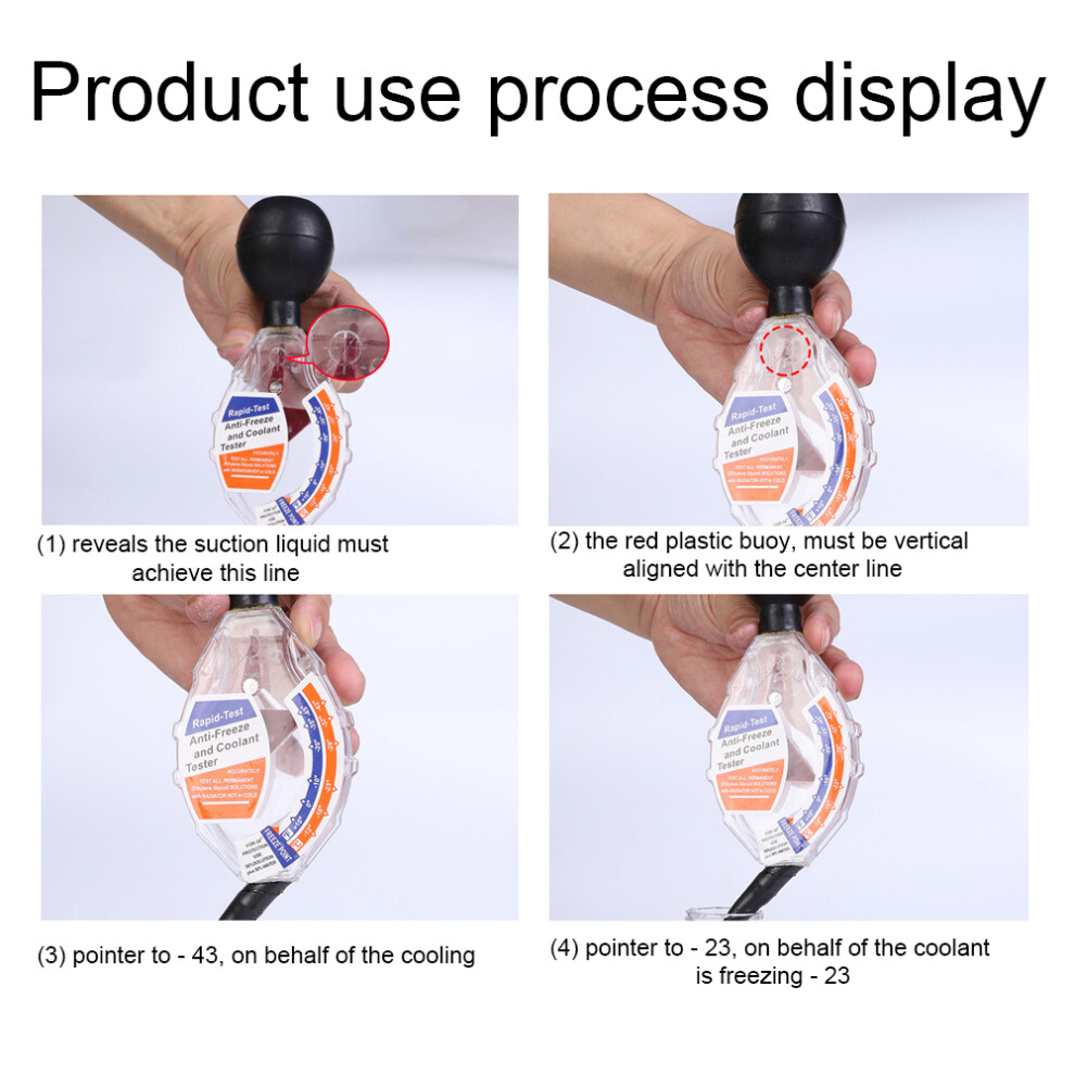 Handheld Portable Densitometer Antifreeze Dial Density Meter / Calibrate Car Radiator Coolant Tester 7901321796258