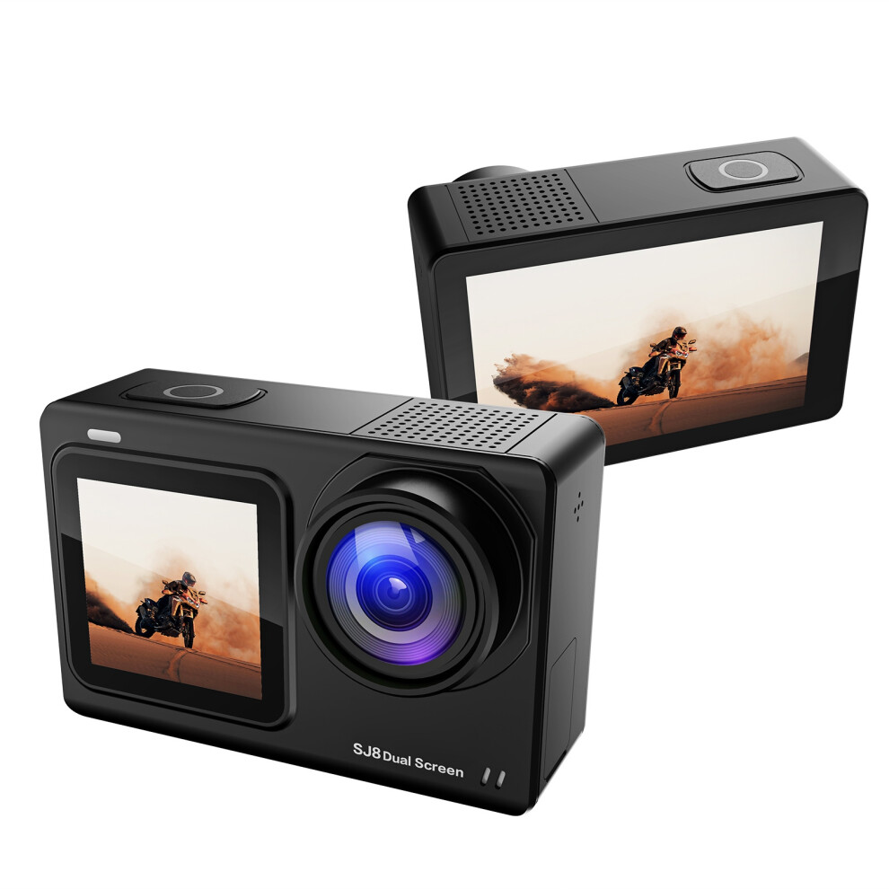Sjcam Sj8 4K/30Fps High Resolution Dual Screen Sport Camera Portable Dv Camcorder 20Mp 2.33 Inch Ips Touchscreen 30M Waterproof Case For Ou 7691321795985