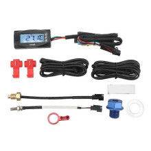 Digitale display motorfiets 4 in 1 thermometer display motortemperatuur olie timing meter met 14mm