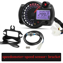 Universele snelheidsmeter Motorfiets kilometerteller Digitaal dashboard Snelheidsalarm Moto 7 kleuren