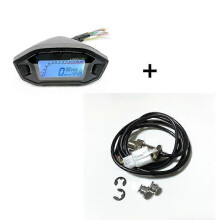 Contachilometri universale per motocicletta, contachilometri, 5 marce, 7 retroilluminato, 13000 giri/min,