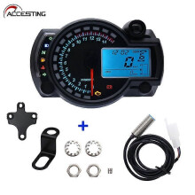 Nuovo contachilometri digitale RX2N KOSO LCD universale per moto 299 km/h 7 colori indicatore di velocità