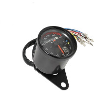 Tachimetro universale per motocicletta da 12 V, contachilometri, indicatore digitale a LED, doppio misuratore